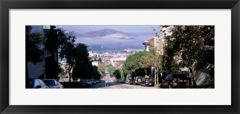 Framed Street scene, San Francisco, California, USA Print