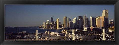 Framed Buildings in a city, Miami, Florida, USA Print