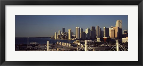 Framed Buildings in a city, Miami, Florida, USA Print