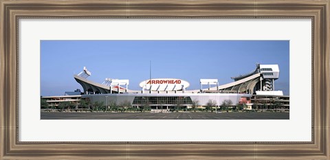 Framed Football stadium, Arrowhead Stadium, Kansas City, Missouri Print