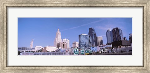 Framed Low angle view of downtown Kansas City Print