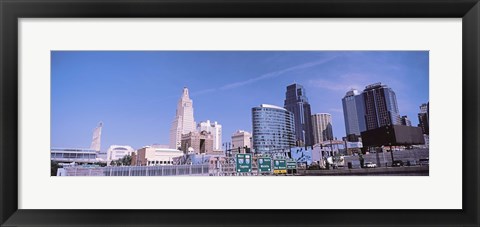 Framed Low angle view of downtown Kansas City Print