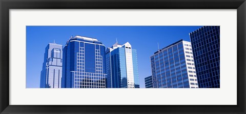 Framed Skyscrapers in downtown Kansas City Print