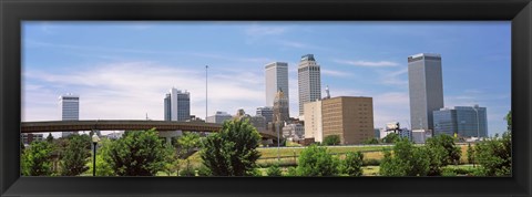 Framed Downtown Tulsa from Centennial Park, Oklahoma Print