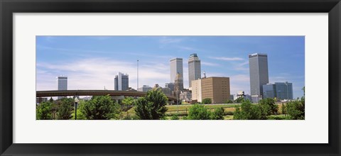 Framed Downtown Tulsa from Centennial Park, Oklahoma Print