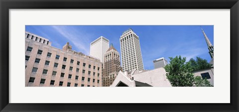 Framed Close up of downtown buildings, Tulsa, Oklahoma Print