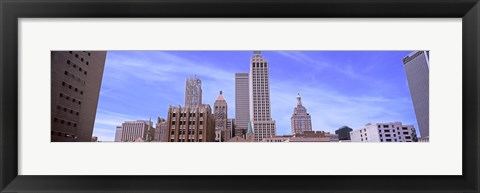 Framed Parking lot at downtown Tulsa, Oklahoma, USA Print