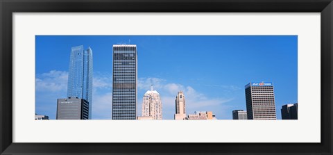 Framed Downtown skyline, Devon Tower, Oklahoma City, Oklahoma, USA Print