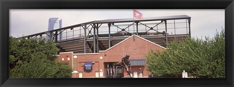 Framed Warren Spahn Plaza at the Chickasaw Bricktown Ballpark, Oklahoma City, Oklahoma, USA Print