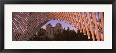 Framed View from under the Myriad Botanical Gardens bandshell, Oklahoma City, Oklahoma, USA Print