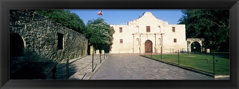 Framed Facade of a building, The Alamo, San Antonio, Texas Print