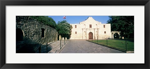 Framed Facade of a building, The Alamo, San Antonio, Texas Print