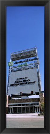 Framed Sign board at a convention center, Century Link Center, Omaha, Nebraska, USA Print