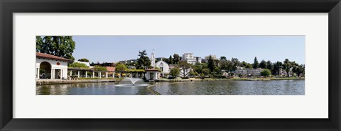 Framed Lake Merritt in Oakland, California, USA Print