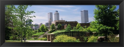 Framed Buildings in a city, Tulsa, Oklahoma, USA Print