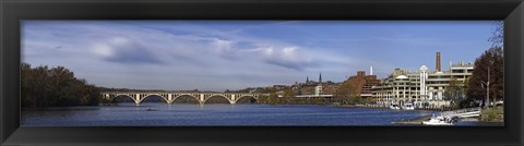 Framed Francis Scott Key Bridge over the Potomac River, Old Georgetown, Washington DC, USA Print