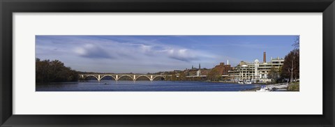 Framed Francis Scott Key Bridge over the Potomac River, Old Georgetown, Washington DC, USA Print