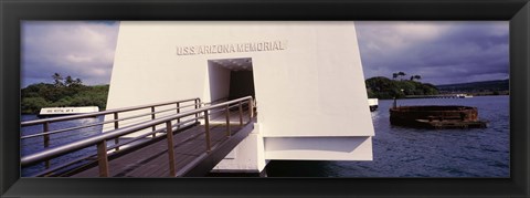 Framed USS Arizona Memorial, Pearl Harbor, Honolulu, Hawaii Print