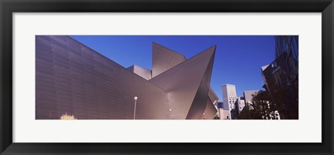 Framed Art museum in a city, Denver Art Museum, Frederic C. Hamilton Building, Denver, Colorado, USA Print