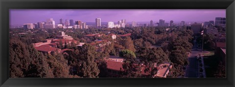 Framed University campus, University Of California, Los Angeles, California, USA Print