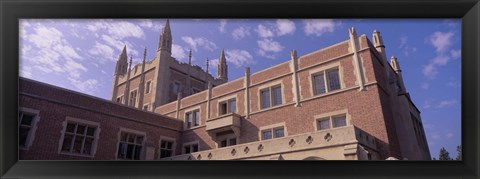 Framed Low angle view of Kerckhoff Hall, University of California, Los Angeles, California, USA Print