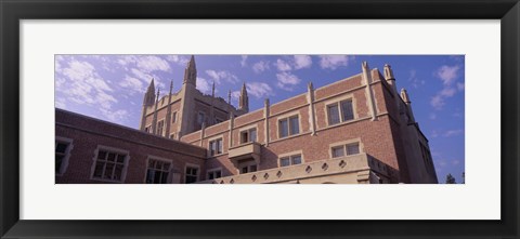 Framed Low angle view of Kerckhoff Hall, University of California, Los Angeles, California, USA Print