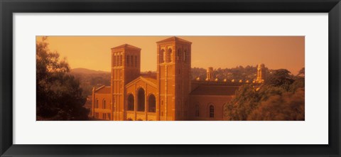 Framed Royce Hall at an university campus, University of California, Los Angeles, California, USA Print