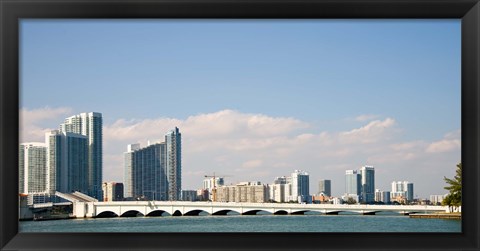 Framed Miami Skyline, Miami, Florida, USA Print