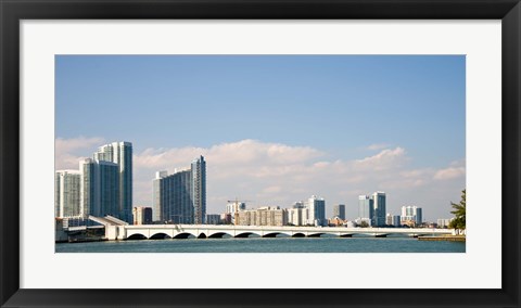 Framed Miami Skyline, Miami, Florida, USA Print