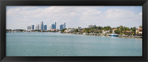 Framed Buildings at the waterfront, Miami, Florida, USA (daytime) Print