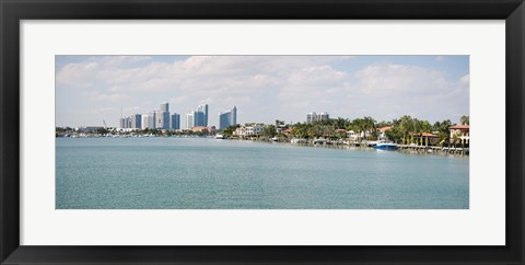 Framed Buildings at the waterfront, Miami, Florida, USA (daytime) Print