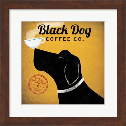 Framed Black Dog Coffee Co. Print