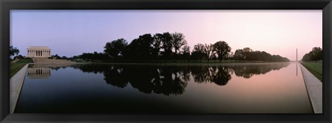 Framed Reflecting Pool, Washington DC Print