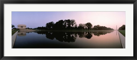 Framed Reflecting Pool, Washington DC Print