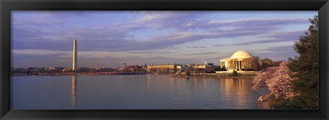 Framed USA, Washington DC, Tidal Basin, spring Print