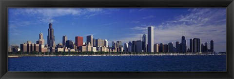 Framed Chicago Skyline from Lake Michigan Print