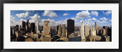 Framed View of Chicago Skyline from Lake Michigan Print