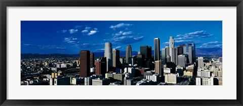 Framed Skyline from TransAmerica Center Los Angeles CA USA Print