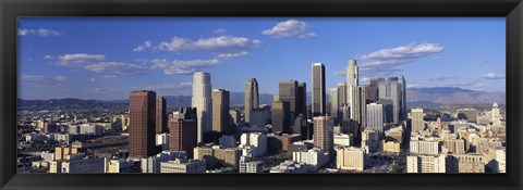 Framed Daylight Skyline, Los Angeles, California, USA Print