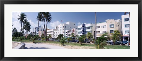 Framed Ocean Drive, South Beach, Miami Beach, Florida, USA Print