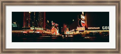 Framed Las Vegas NV Downtown Neon, Fremont St Print