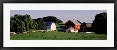 Framed Farm, Baltimore County, Maryland, USA Print