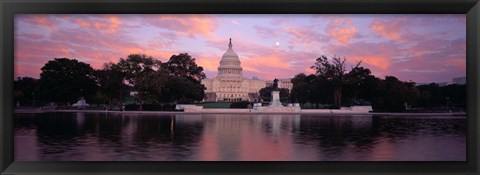 Framed US Capitol at Dusk, Washington DC Print