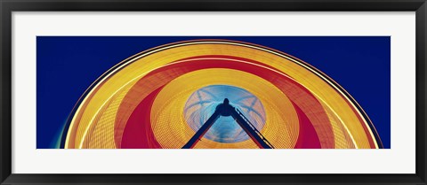 Framed Ferris Wheel at Rose Festival Carnival Portland OR USA Print