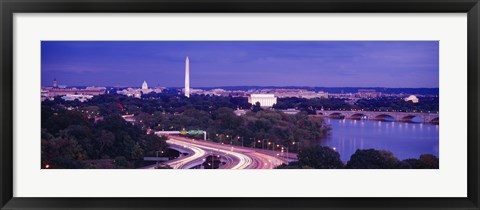 Framed High angle view of a cityscape, Washington DC, USA Print