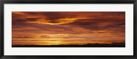 Framed Sky at sunset, Daniels Park, Denver, Colorado, USA Print