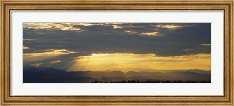 Framed Clouds in the sky, Daniels Park, Denver, Colorado, USA Print