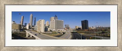 Framed Skyscrapers in a city, Cityscape, Atlanta, Georgia, USA Print