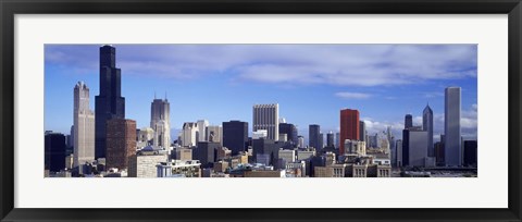 Framed Skyscrapers in a city, Sears Tower, Chicago, Cook County, Illinois, USA Print