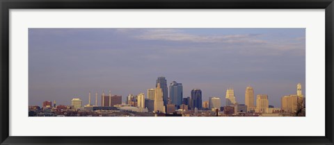 Framed Skyscrapers in a city, Kansas City, Missouri, USA Print